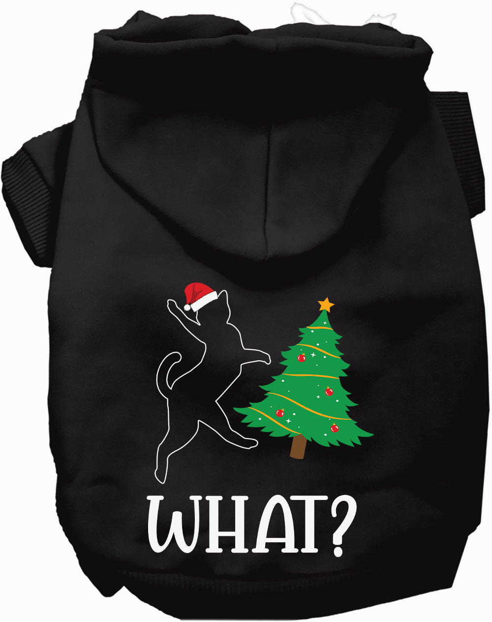 As You Wish Apparel – Kitty What Christmas Tree Pet Hoodie