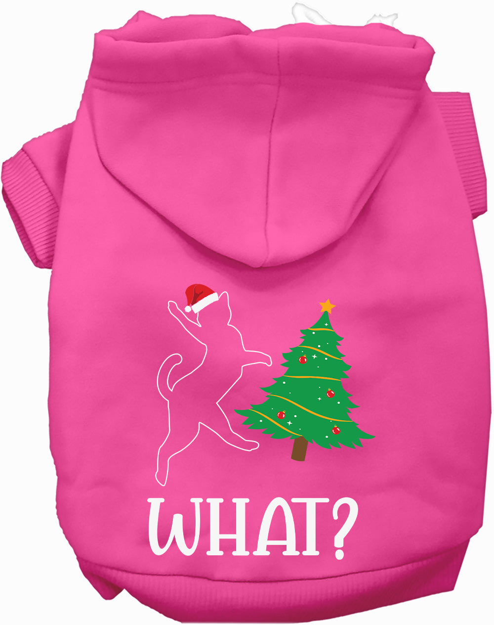 As You Wish Apparel – Kitty What Christmas Tree Pet Hoodie