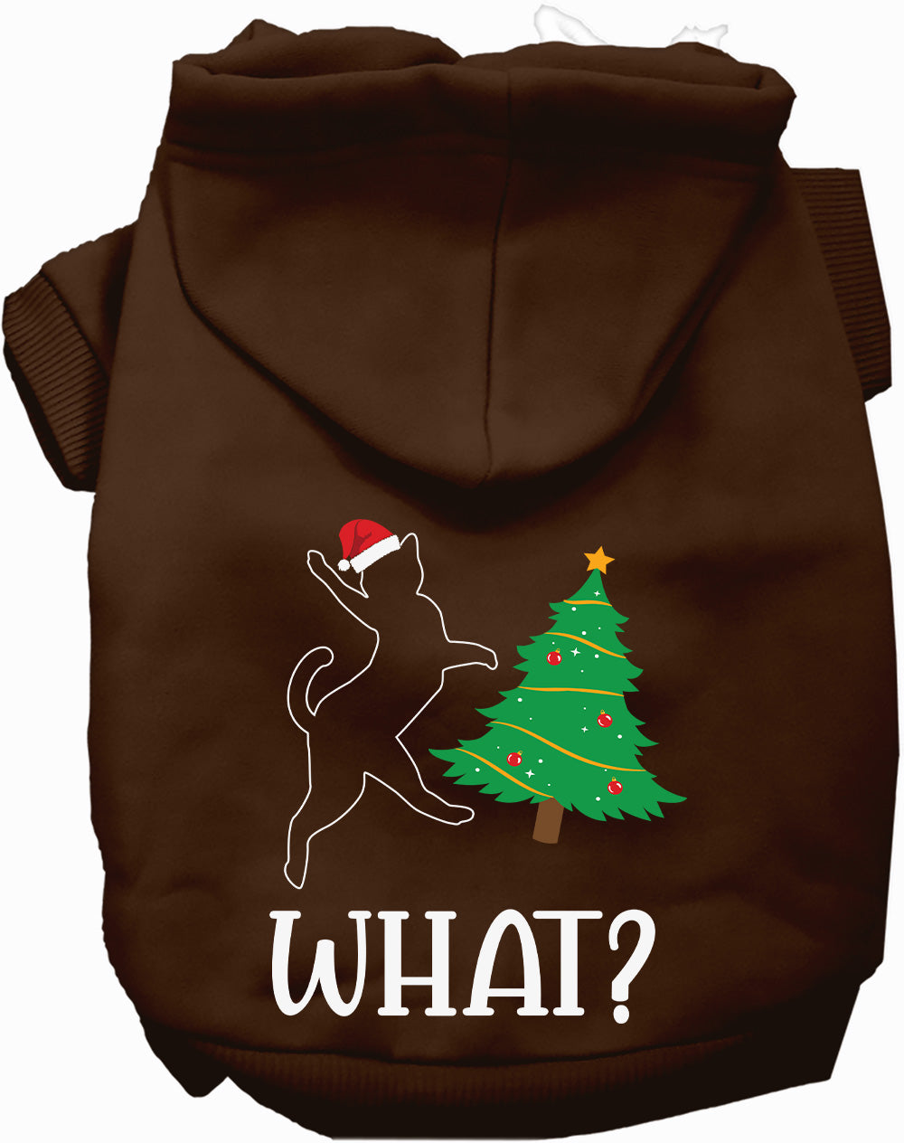 As You Wish Apparel – Kitty What Christmas Tree Pet Hoodie