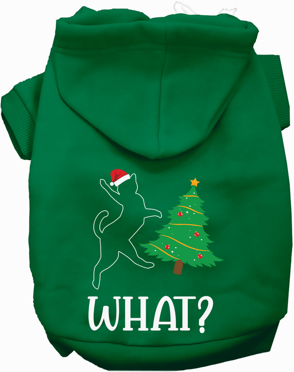 As You Wish Apparel – Kitty What Christmas Tree Pet Hoodie