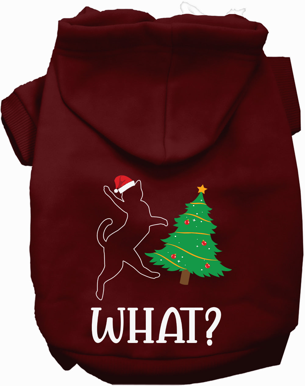 As You Wish Apparel – Kitty What Christmas Tree Pet Hoodie