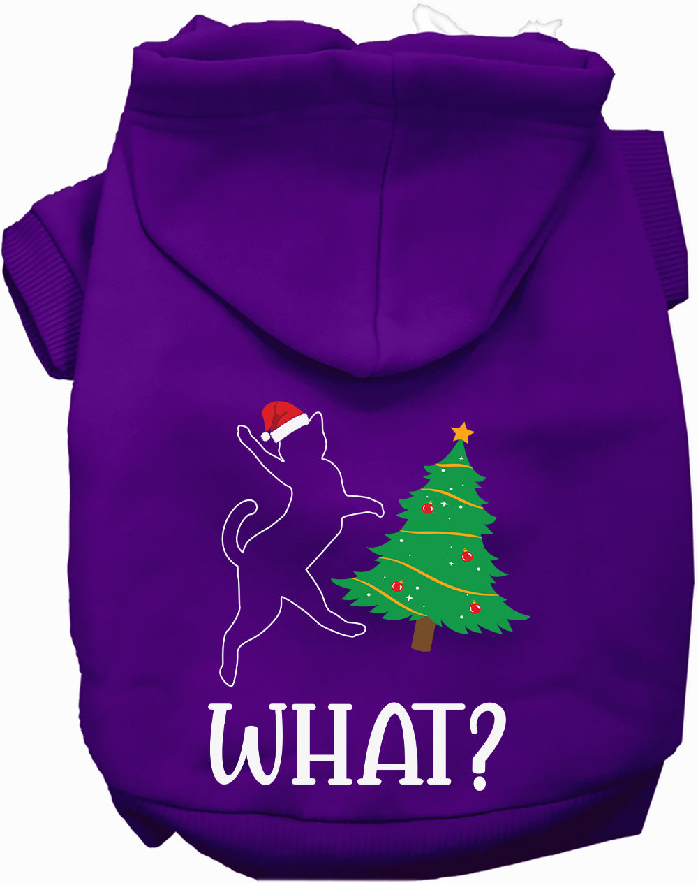 As You Wish Apparel – Kitty What Christmas Tree Pet Hoodie