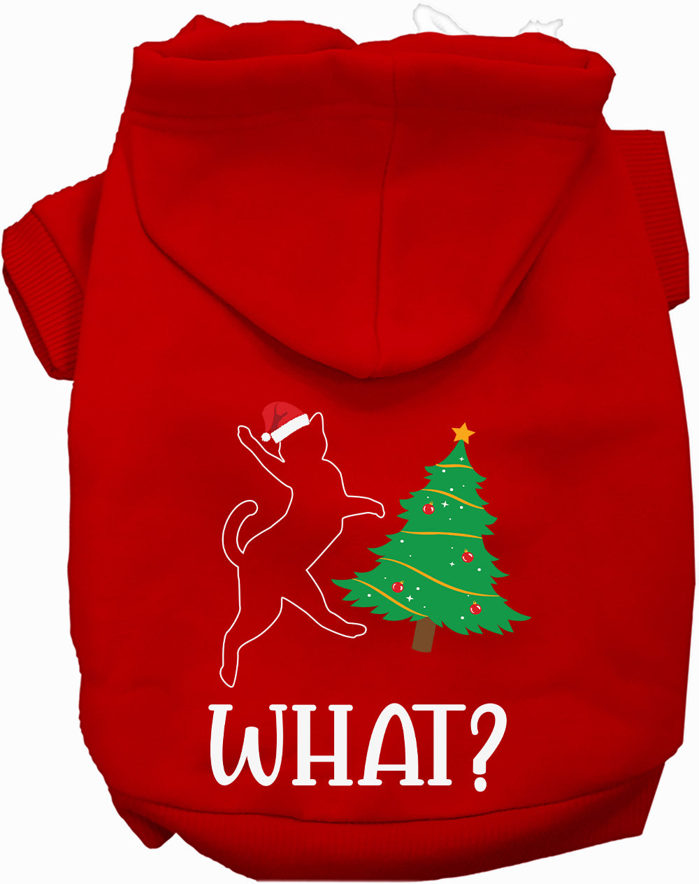 As You Wish Apparel – Kitty What Christmas Tree Pet Hoodie
