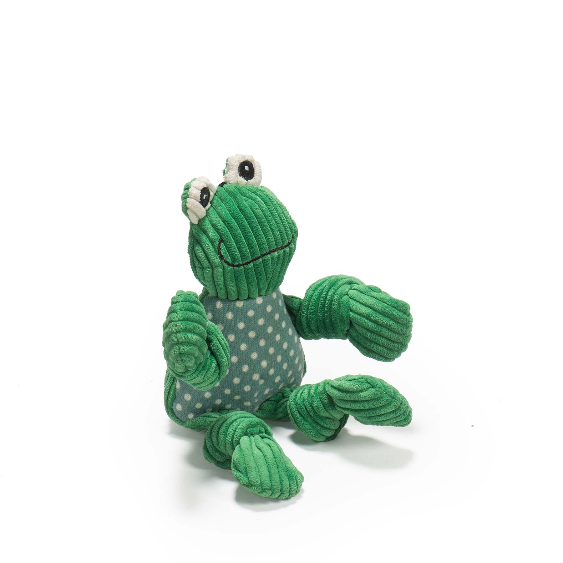Fergie Frog Knottie Plush Dog Toy