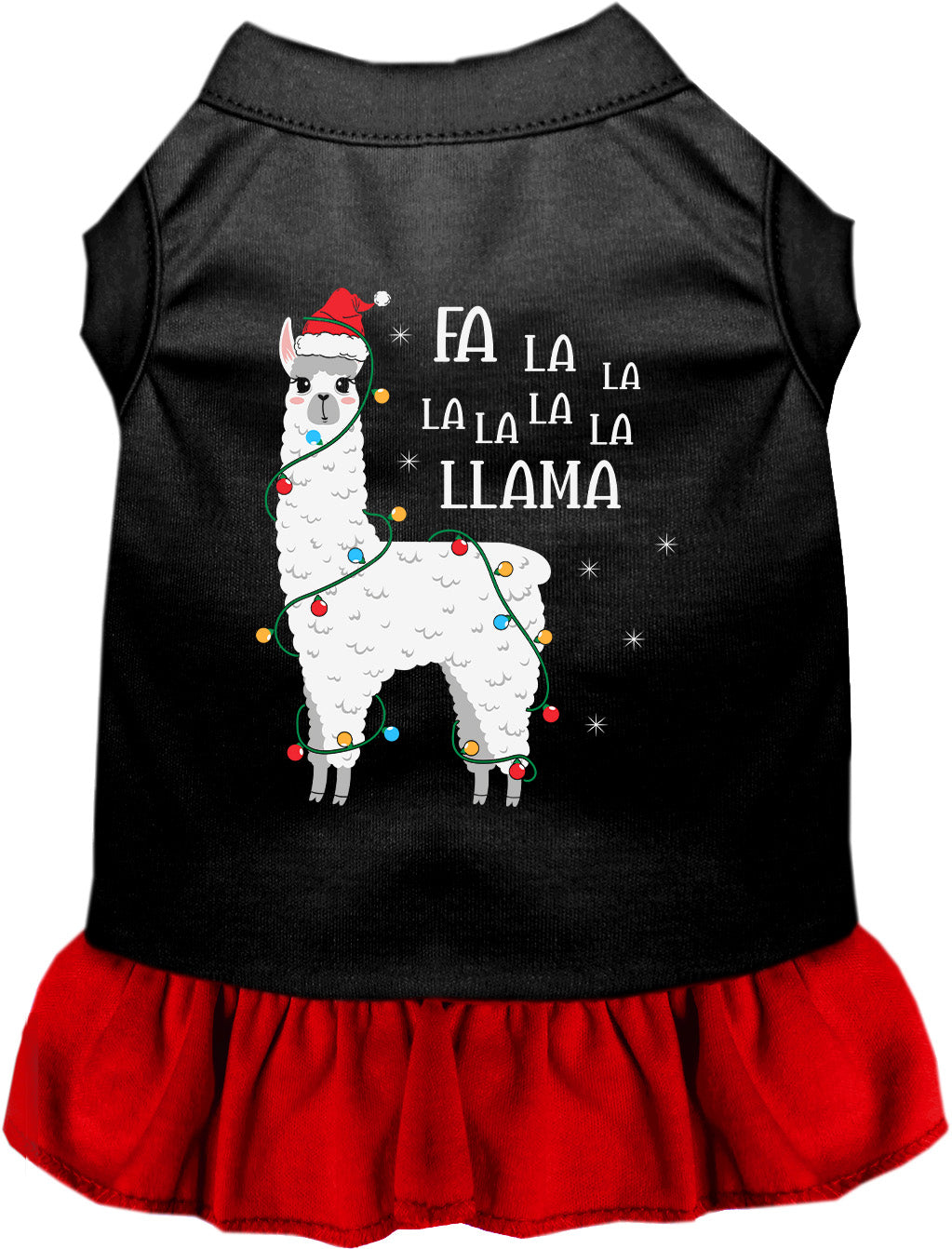 As You Wish Apparel – Falalala Llama Christmas Pet Dress