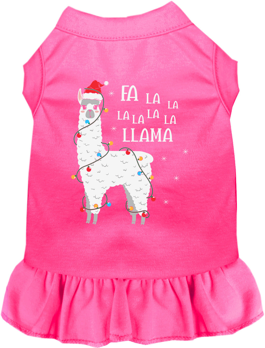 As You Wish Apparel – Falalala Llama Christmas Pet Dress