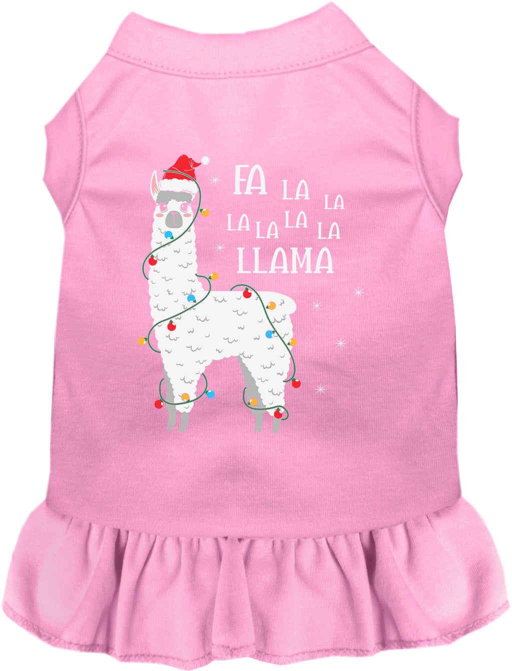 As You Wish Apparel – Falalala Llama Christmas Pet Dress