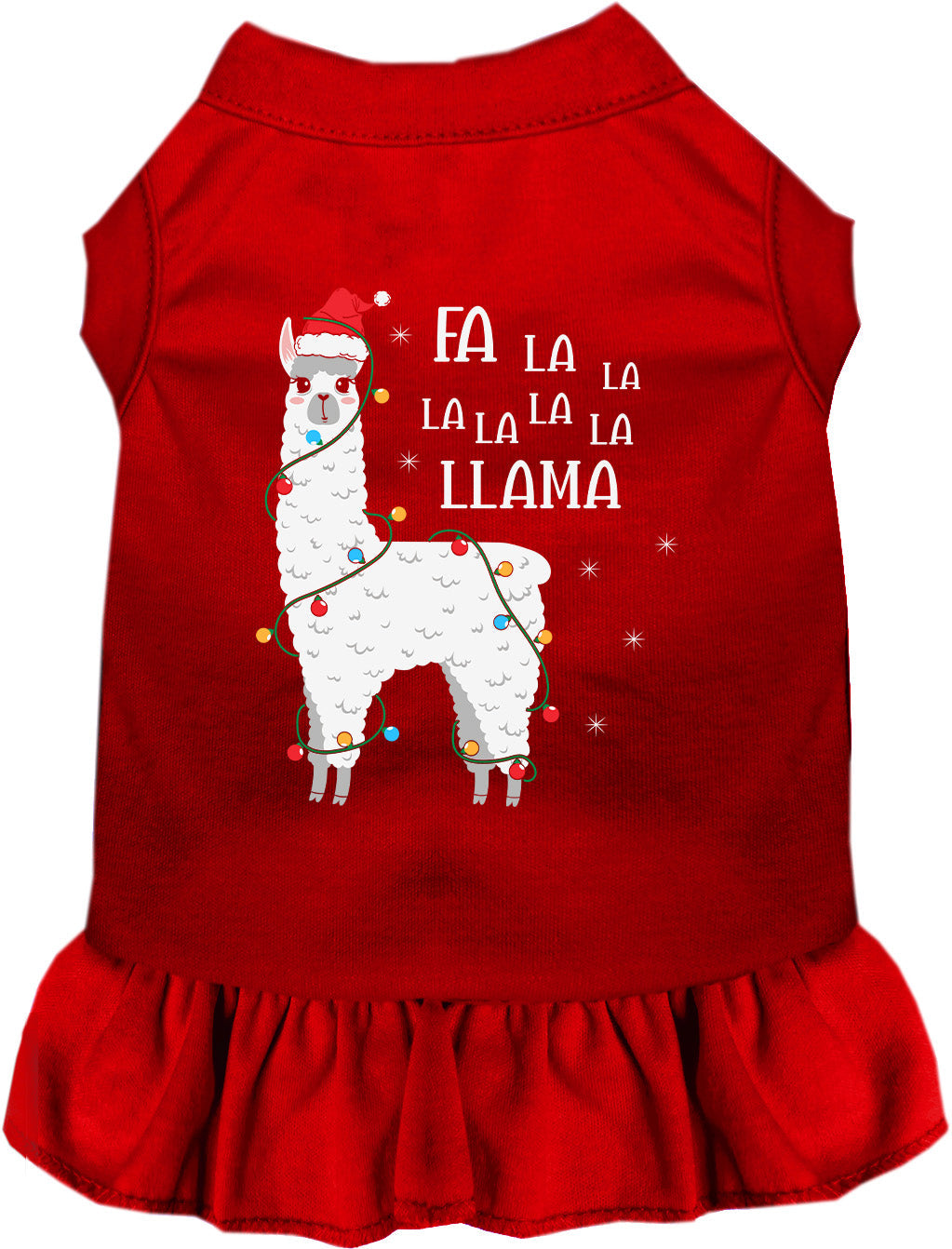 As You Wish Apparel – Falalala Llama Christmas Pet Dress