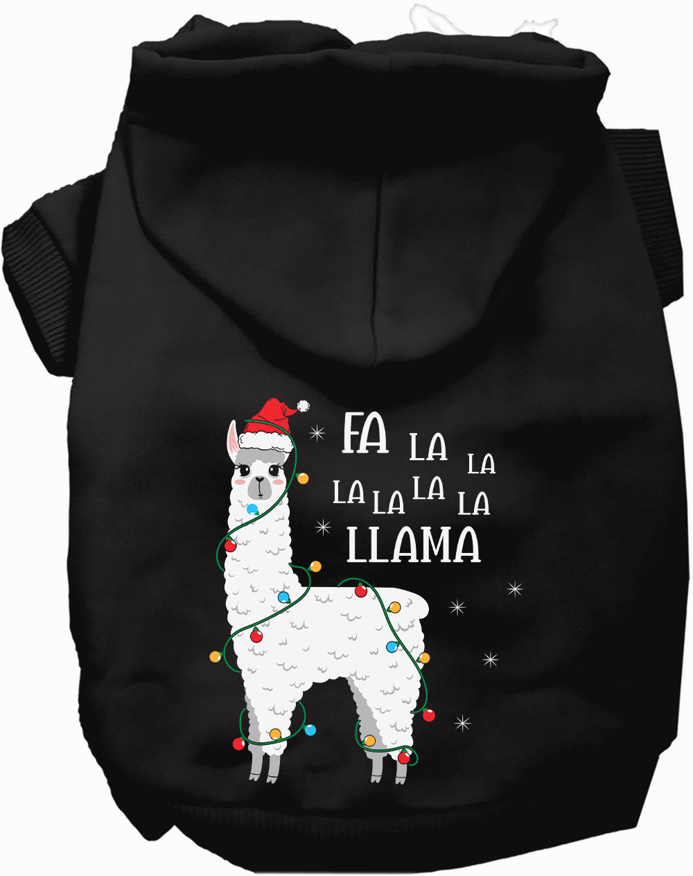 As You Wish Apparel – Falalala Llama Christmas Pet Hoodie
