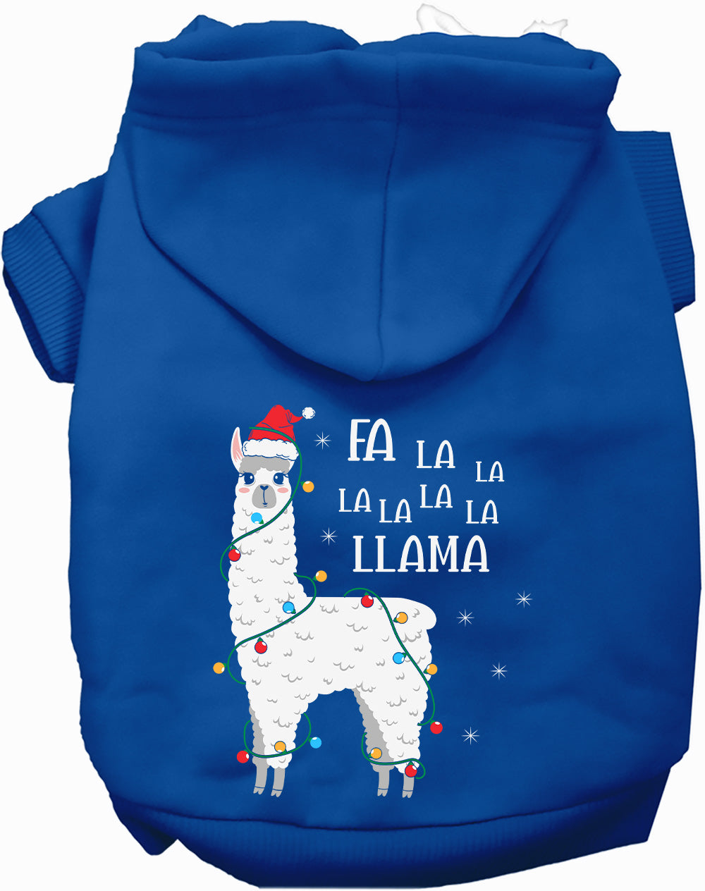 As You Wish Apparel – Falalala Llama Christmas Pet Hoodie