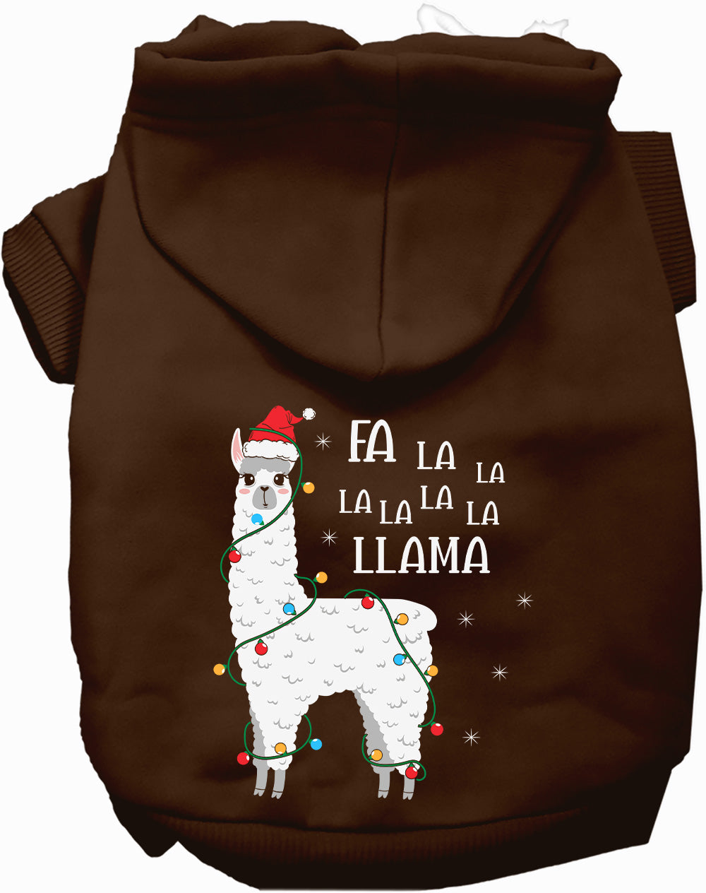 As You Wish Apparel – Falalala Llama Christmas Pet Hoodie