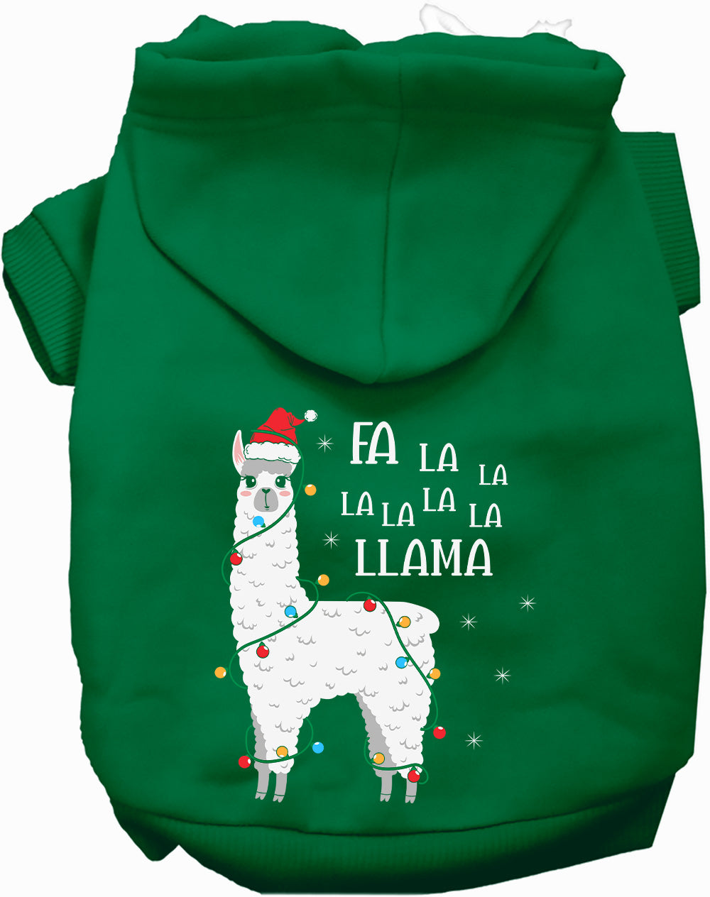 As You Wish Apparel – Falalala Llama Christmas Pet Hoodie