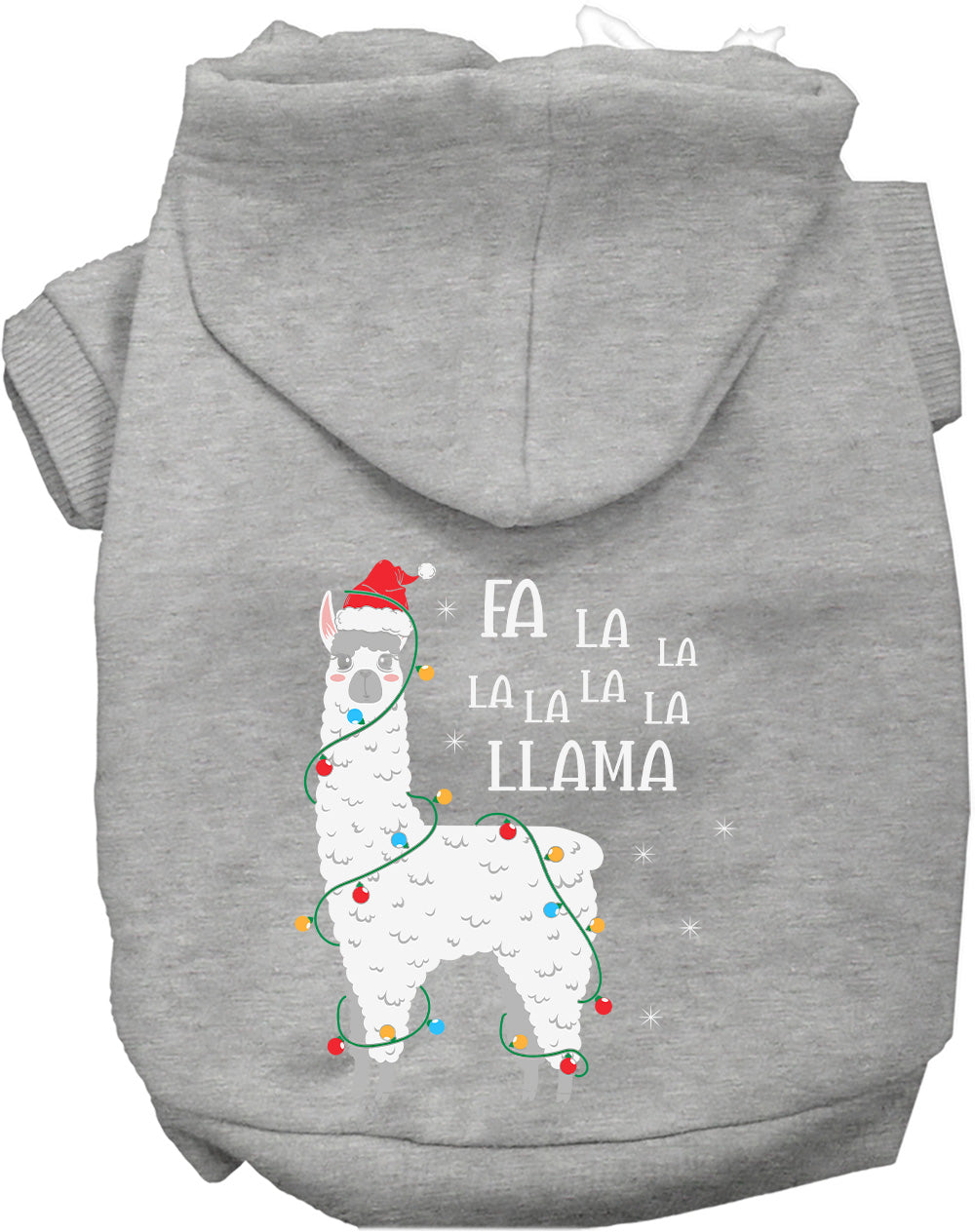 As You Wish Apparel – Falalala Llama Christmas Pet Hoodie