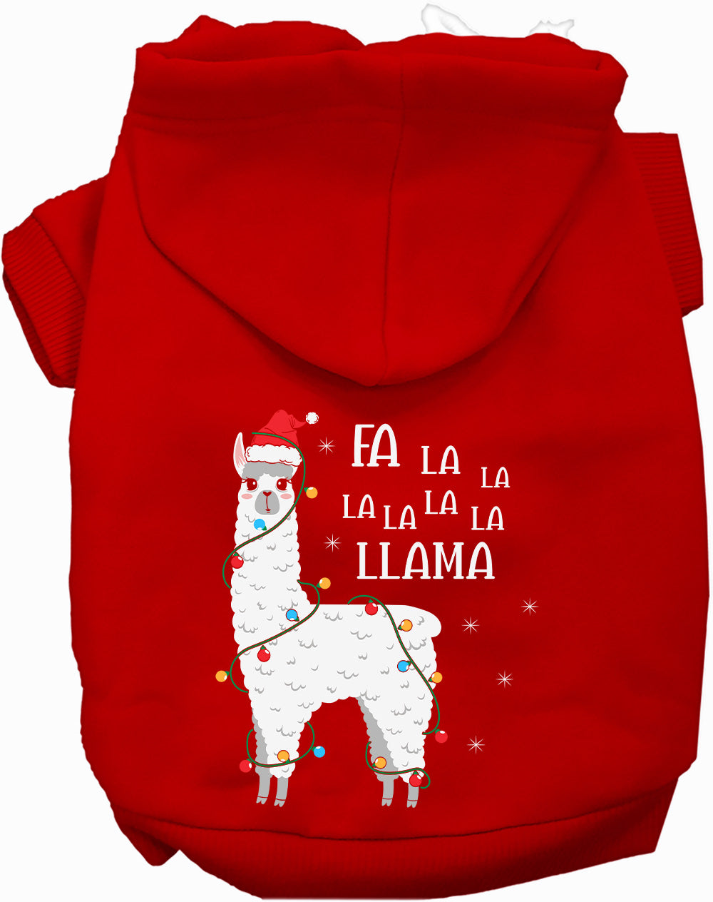 As You Wish Apparel – Falalala Llama Christmas Pet Hoodie