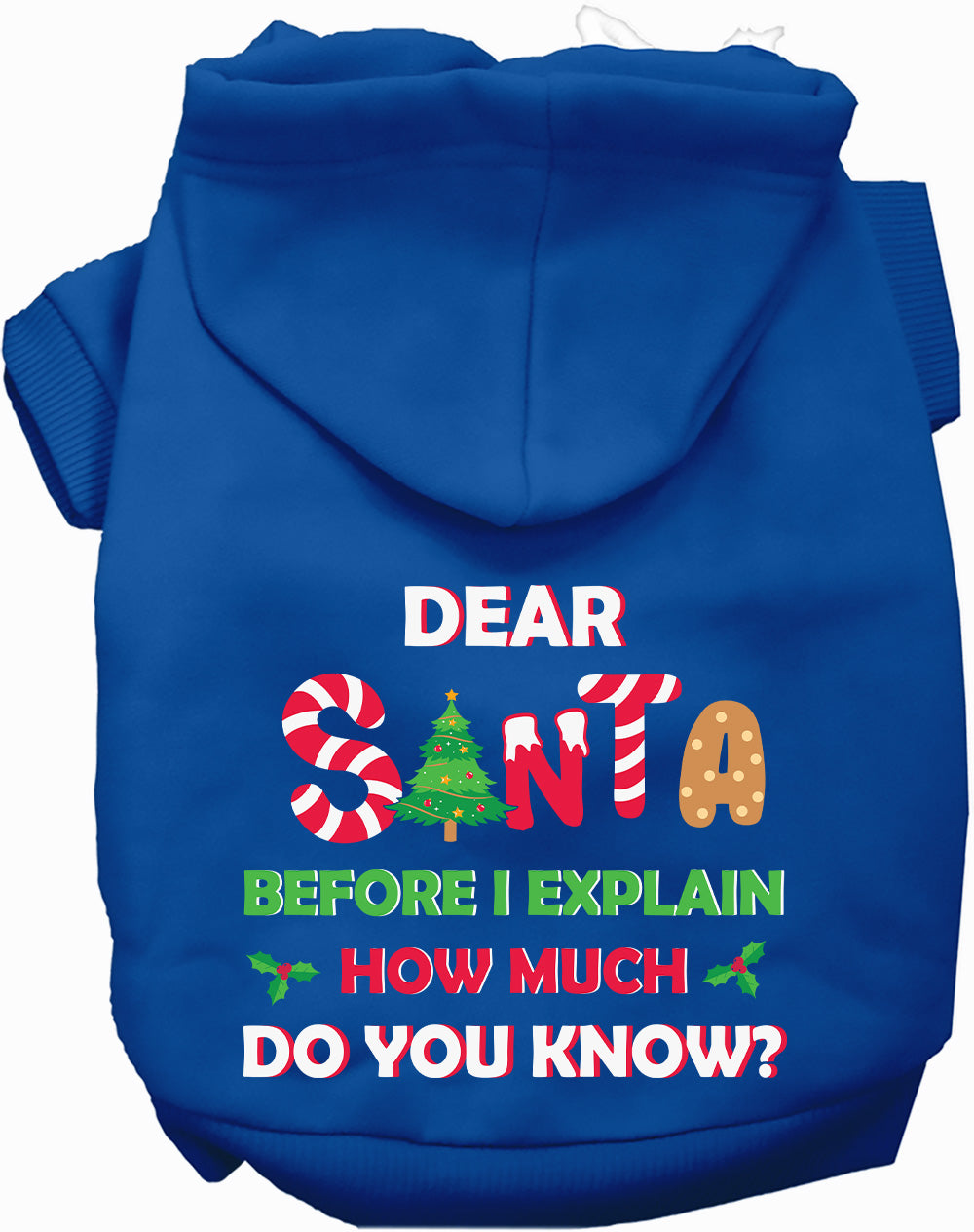 As You Wish Apparel – Santa, How Much Do You Know? Christmas Pet Hoodie