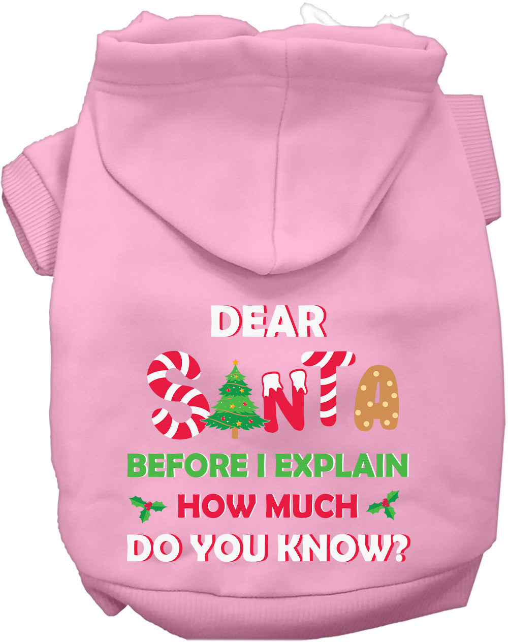 As You Wish Apparel – Santa, How Much Do You Know? Christmas Pet Hoodie