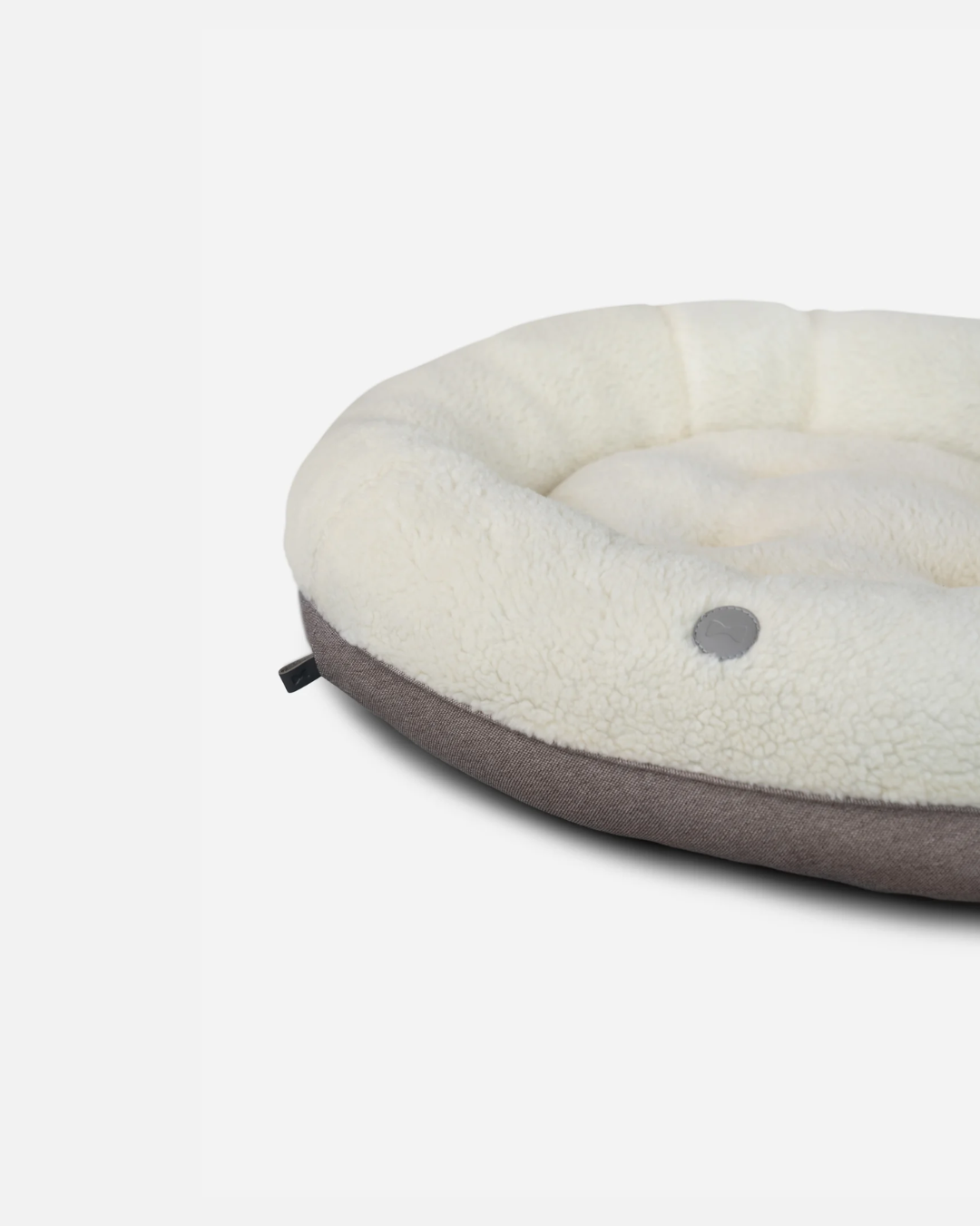 Chester & Lee | Furry Beige Donut Dog Bed | HT Animal Supply