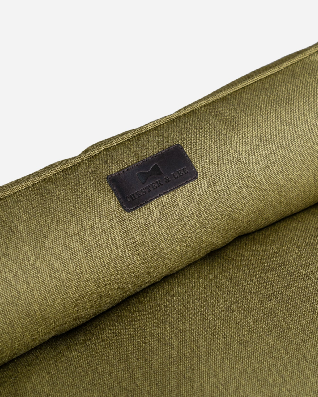 Chester & Lee | Cotton Sleeper Dog Bed Olive | HT Animal Supply