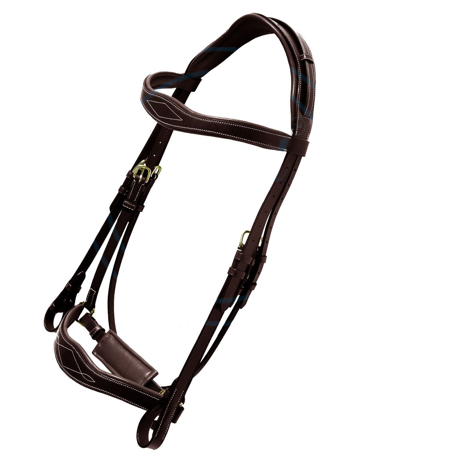 ExionPro Broad Wave Shape Designer Fancy Dressage Bridle & Web Reins - HT Animal Supply