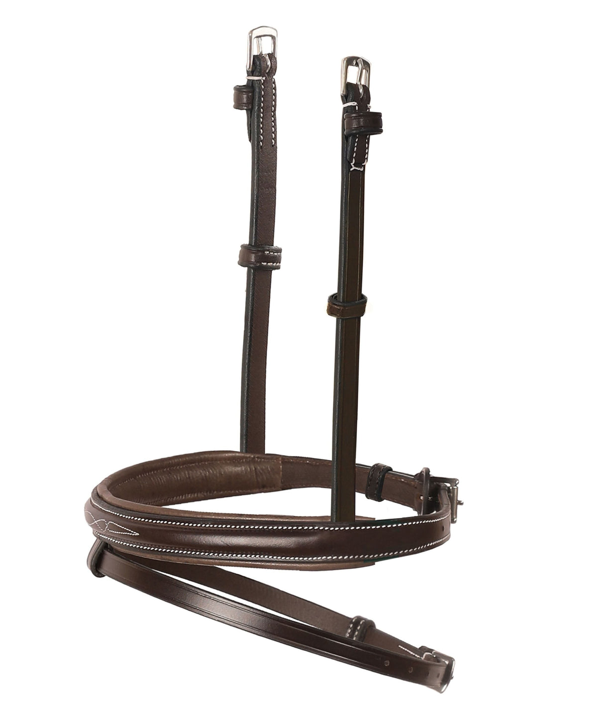 ExionPro Designer Fancy Stitched Bridle with Flash and Rubber Reins