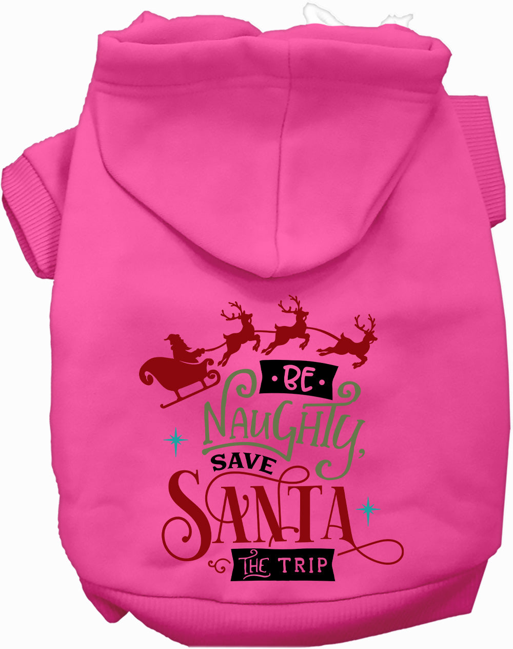 As You Wish Apparel – Save Santa the Trip Christmas Pet Hoodie