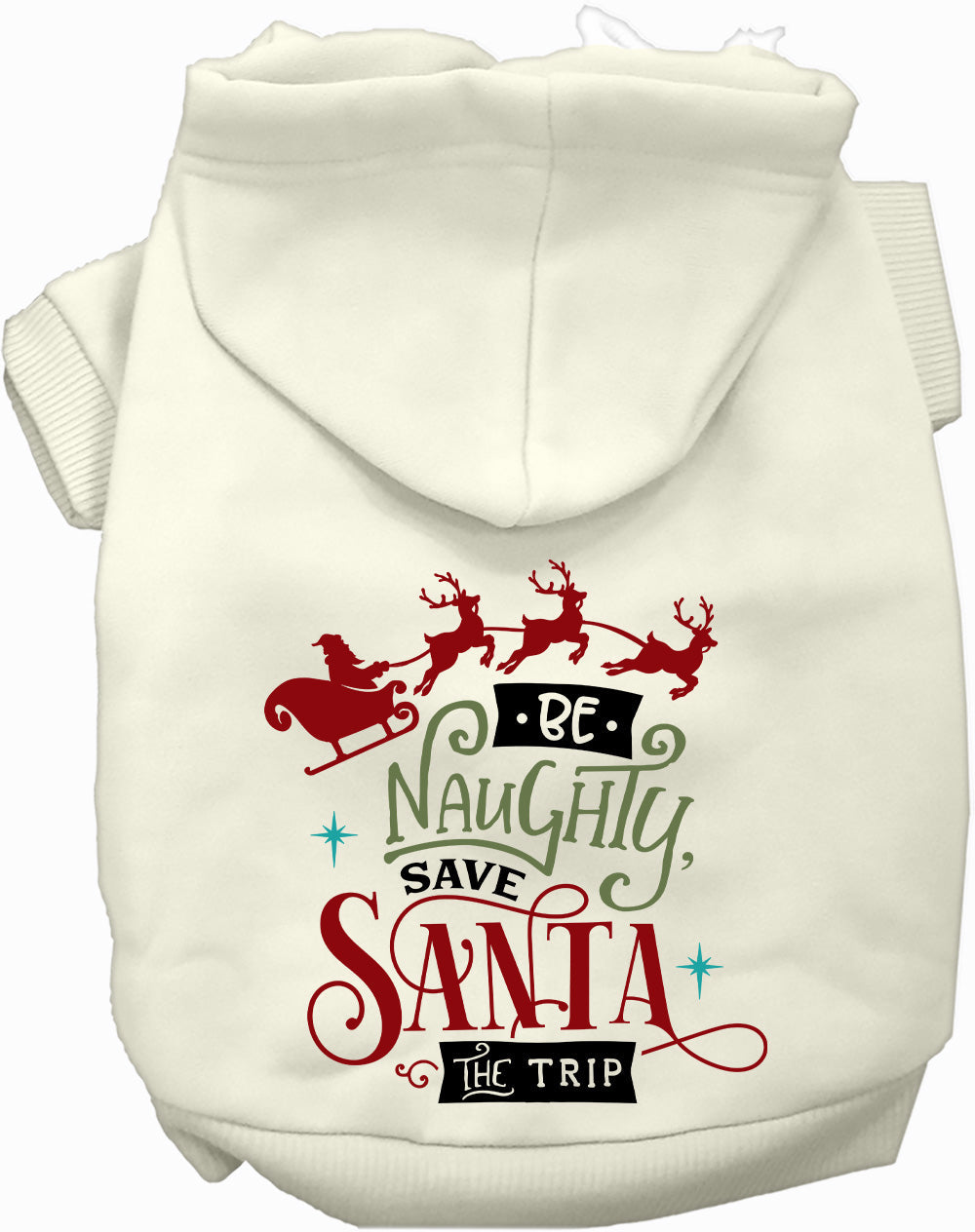 As You Wish Apparel – Save Santa the Trip Christmas Pet Hoodie