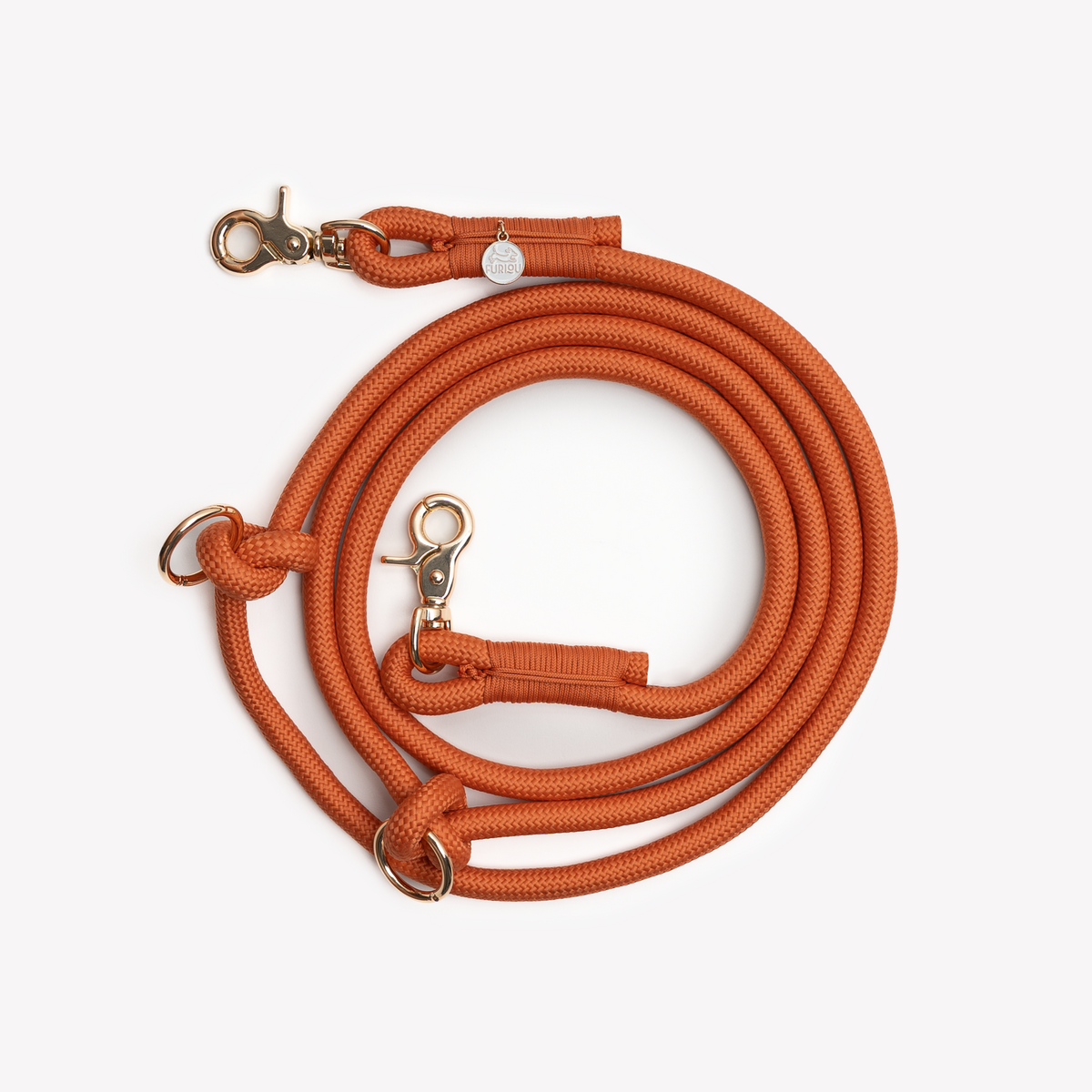 Terracotta - Hands Free Braided Leash - HT Animal Supply