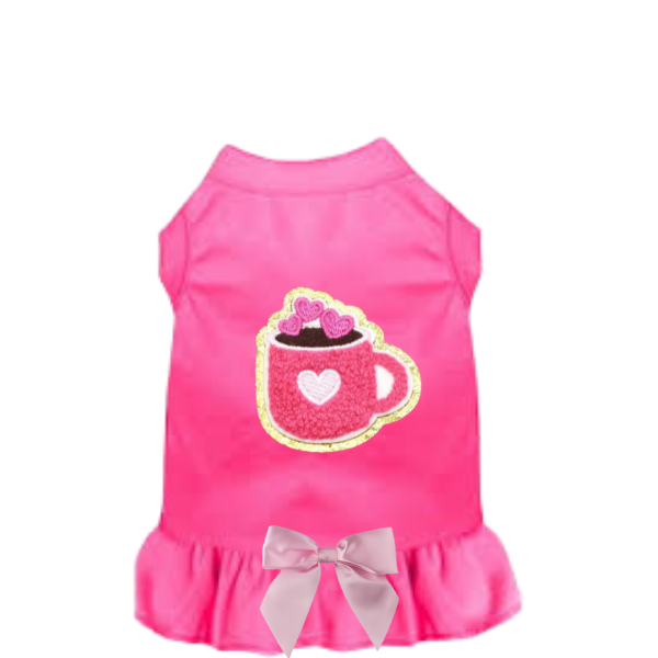 Bark 5th Ave., LLC Cafe de lAmour Dog Dress / Shirt Pink pet supplies