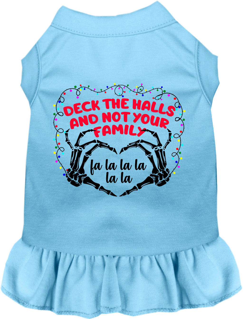 As You Wish Apparel – Deck the Halls, Not Your Family Christmas Pet Dress