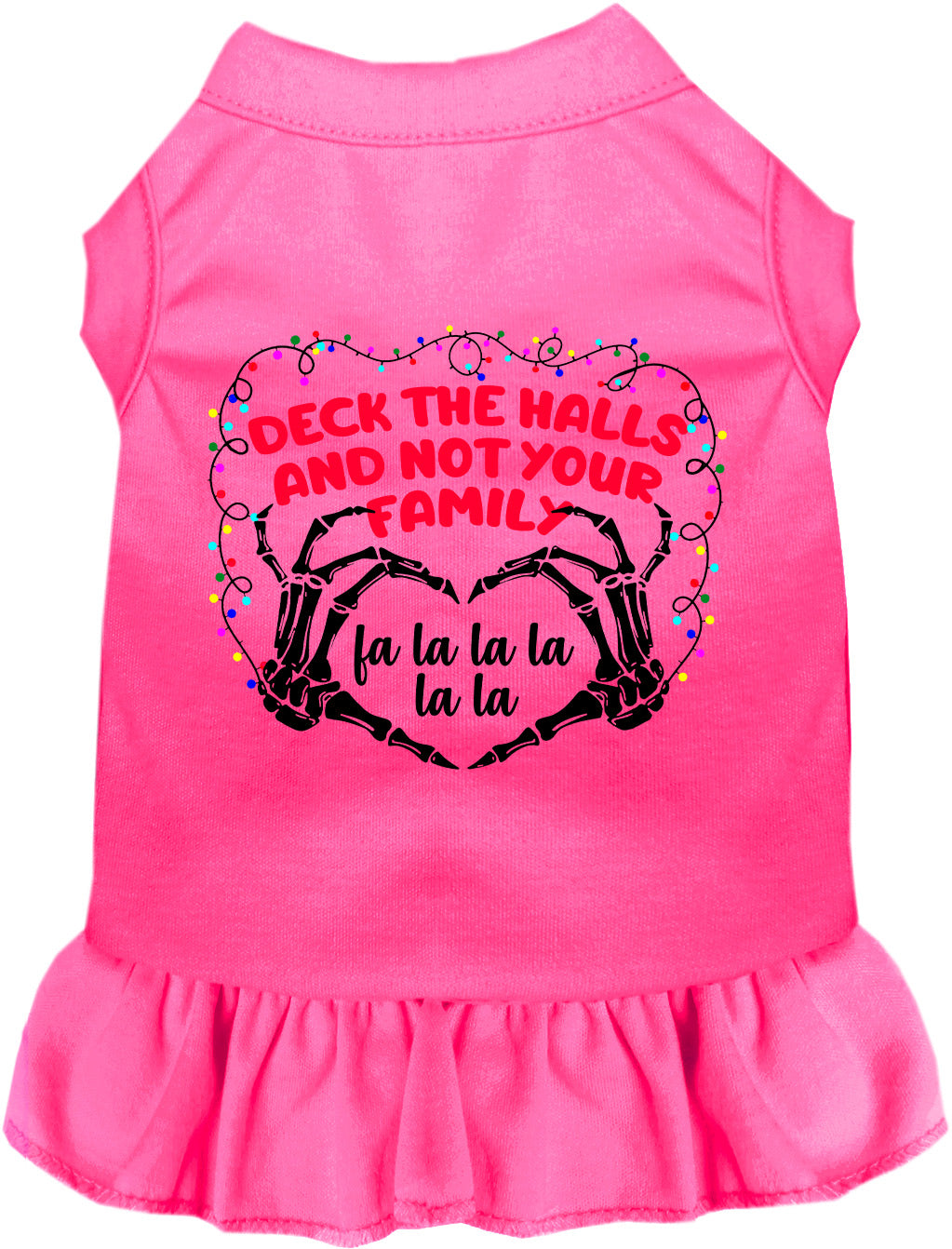 As You Wish Apparel – Deck the Halls, Not Your Family Christmas Pet Dress