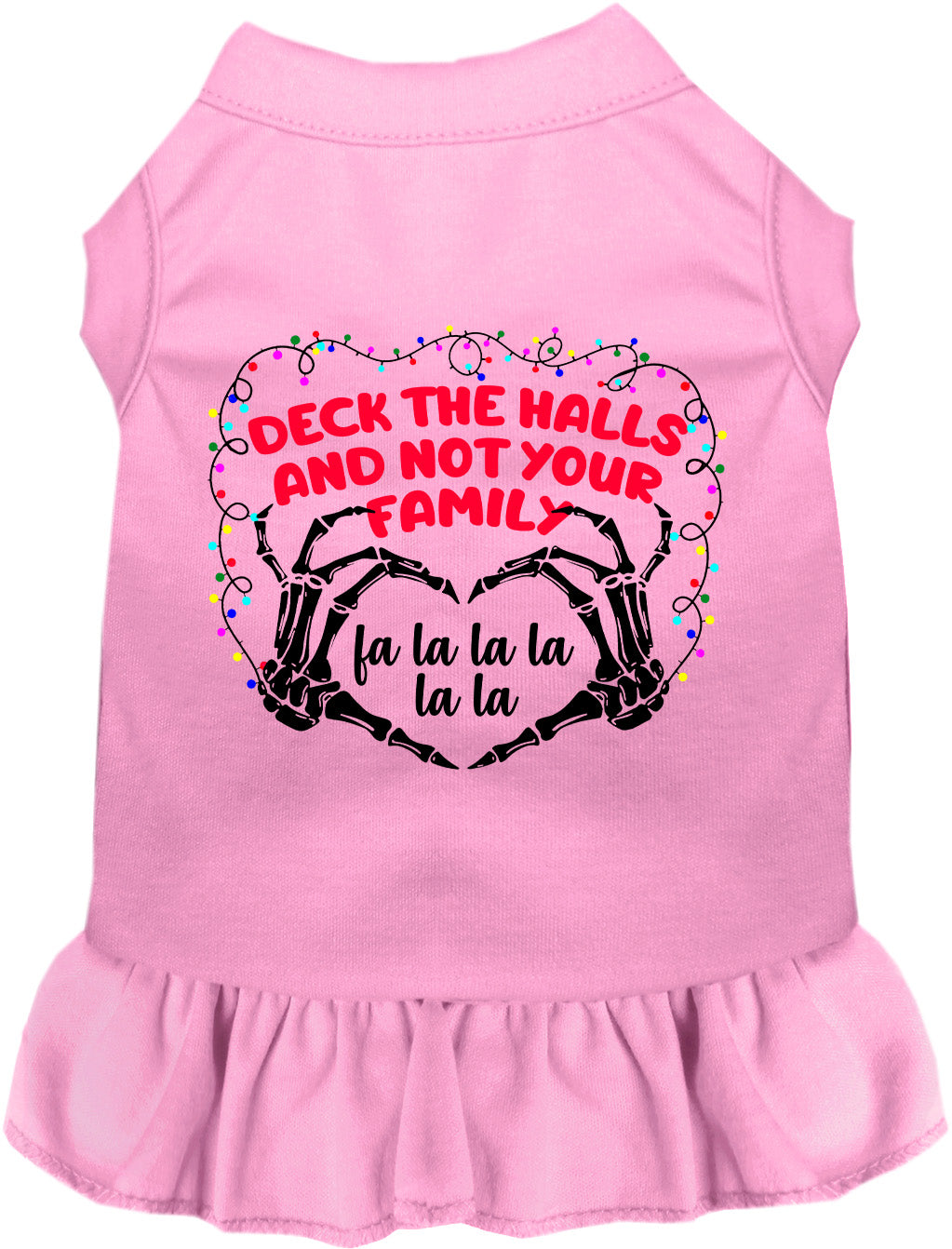 As You Wish Apparel – Deck the Halls, Not Your Family Christmas Pet Dress