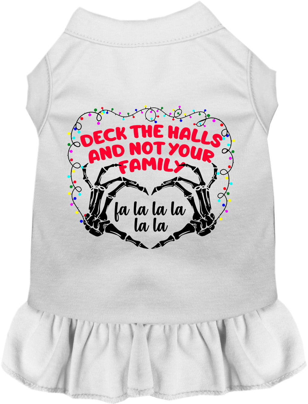 As You Wish Apparel – Deck the Halls, Not Your Family Christmas Pet Dress
