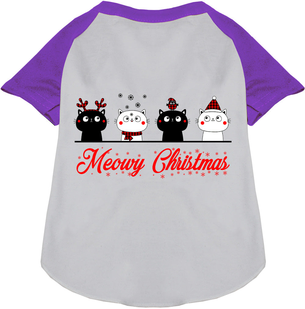 As You Wish Apparel – Meowy Christmas Pet Raglan Shirt