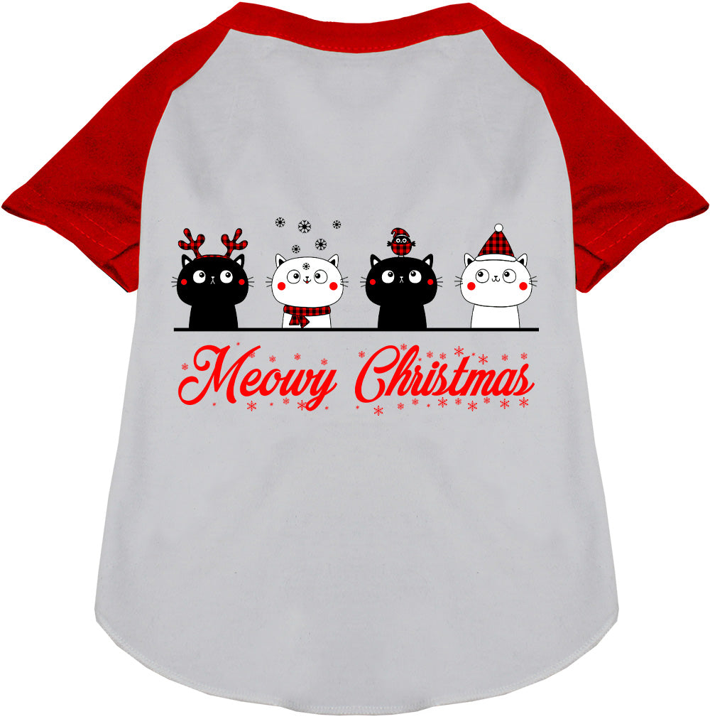 As You Wish Apparel – Meowy Christmas Pet Raglan Shirt