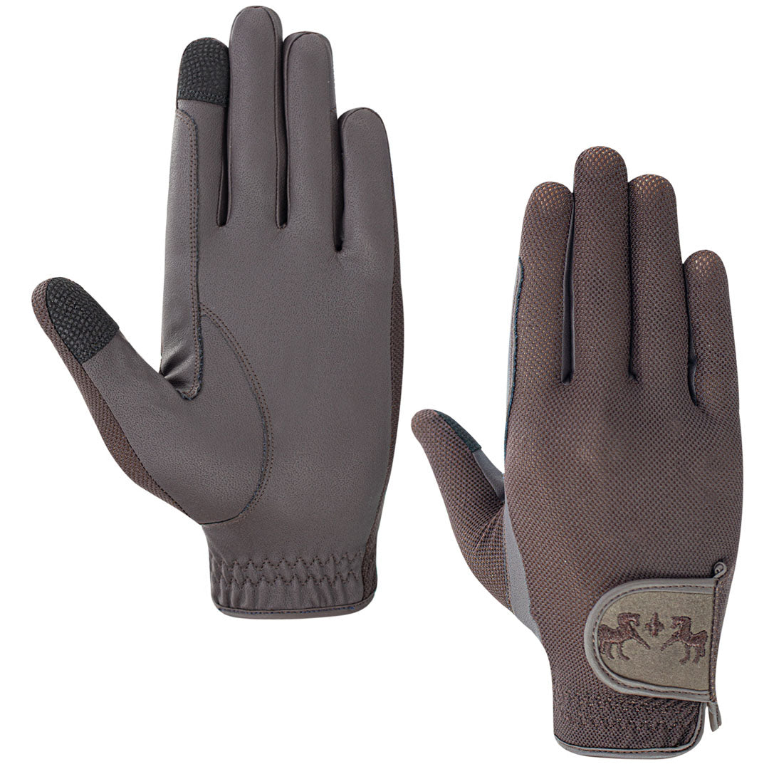 Equine Couture Aerocool Pull-On Touch Screen Riding Gloves