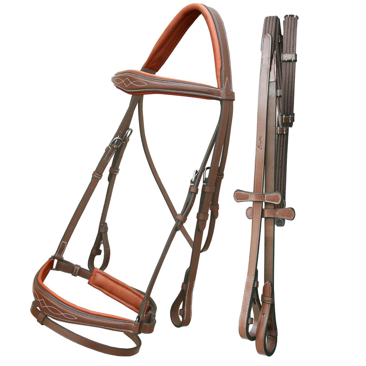 ExionPro Anatomical Dressage Bridle with Reins - HT Animal Supply