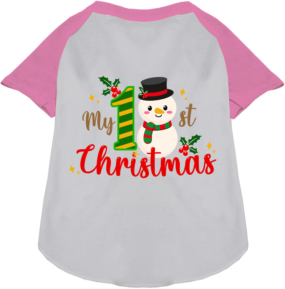 As You Wish Apparel – My 1st Christmas Pet Raglan Shirt