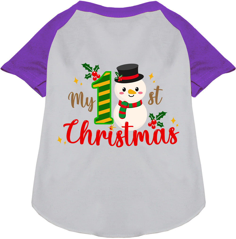 As You Wish Apparel – My 1st Christmas Pet Raglan Shirt
