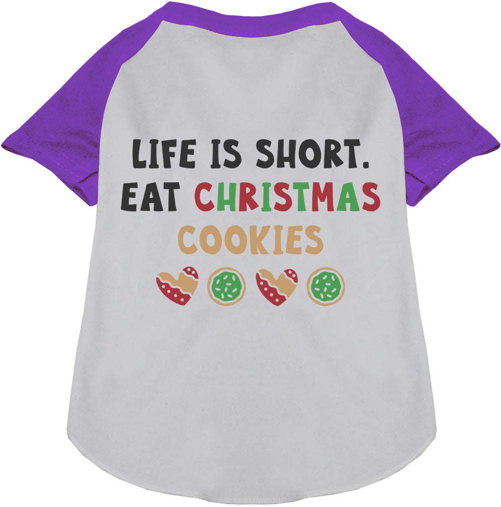 As You Wish Apparel – Eat Christmas Cookies Pet Raglan Shirt