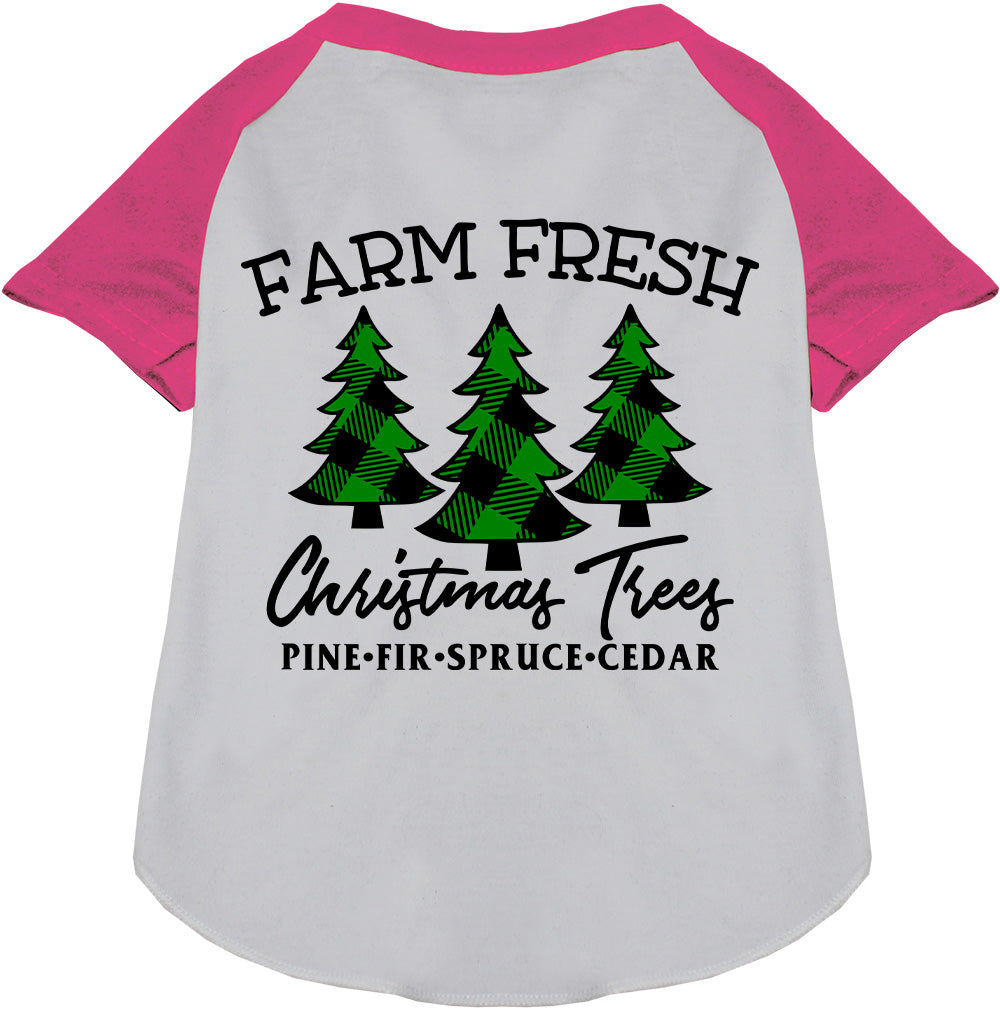 As You Wish Apparel – Farm Fresh Christmas Trees Pet Raglan Shirt