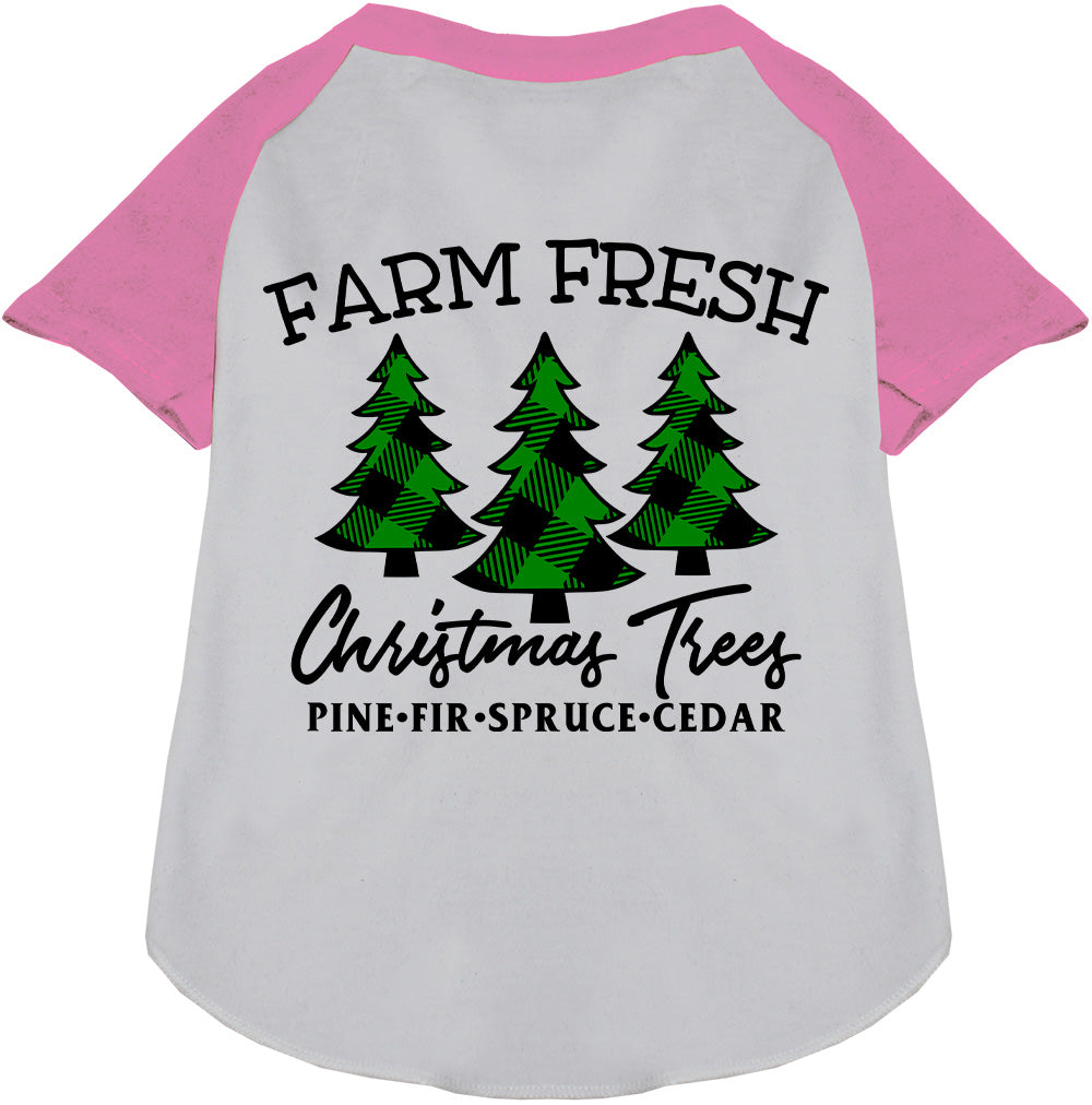As You Wish Apparel – Farm Fresh Christmas Trees Pet Raglan Shirt