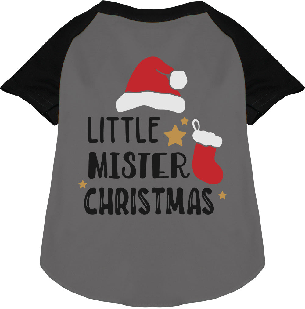 As You Wish Apparel – Little Mister Christmas Pet Raglan Shirt
