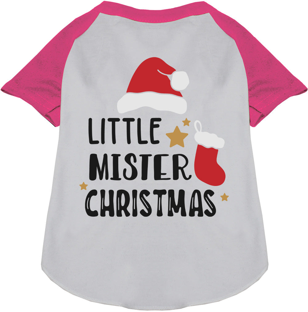 As You Wish Apparel – Little Mister Christmas Pet Raglan Shirt