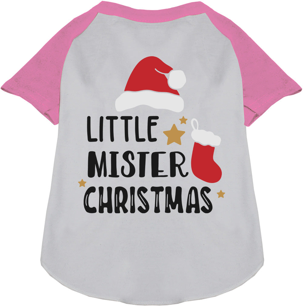 As You Wish Apparel – Little Mister Christmas Pet Raglan Shirt