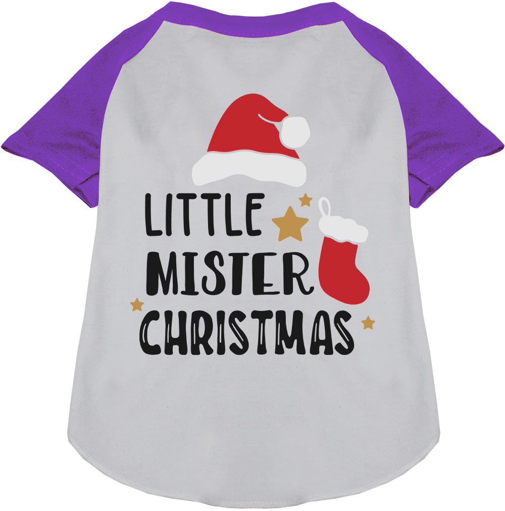 As You Wish Apparel – Little Mister Christmas Pet Raglan Shirt
