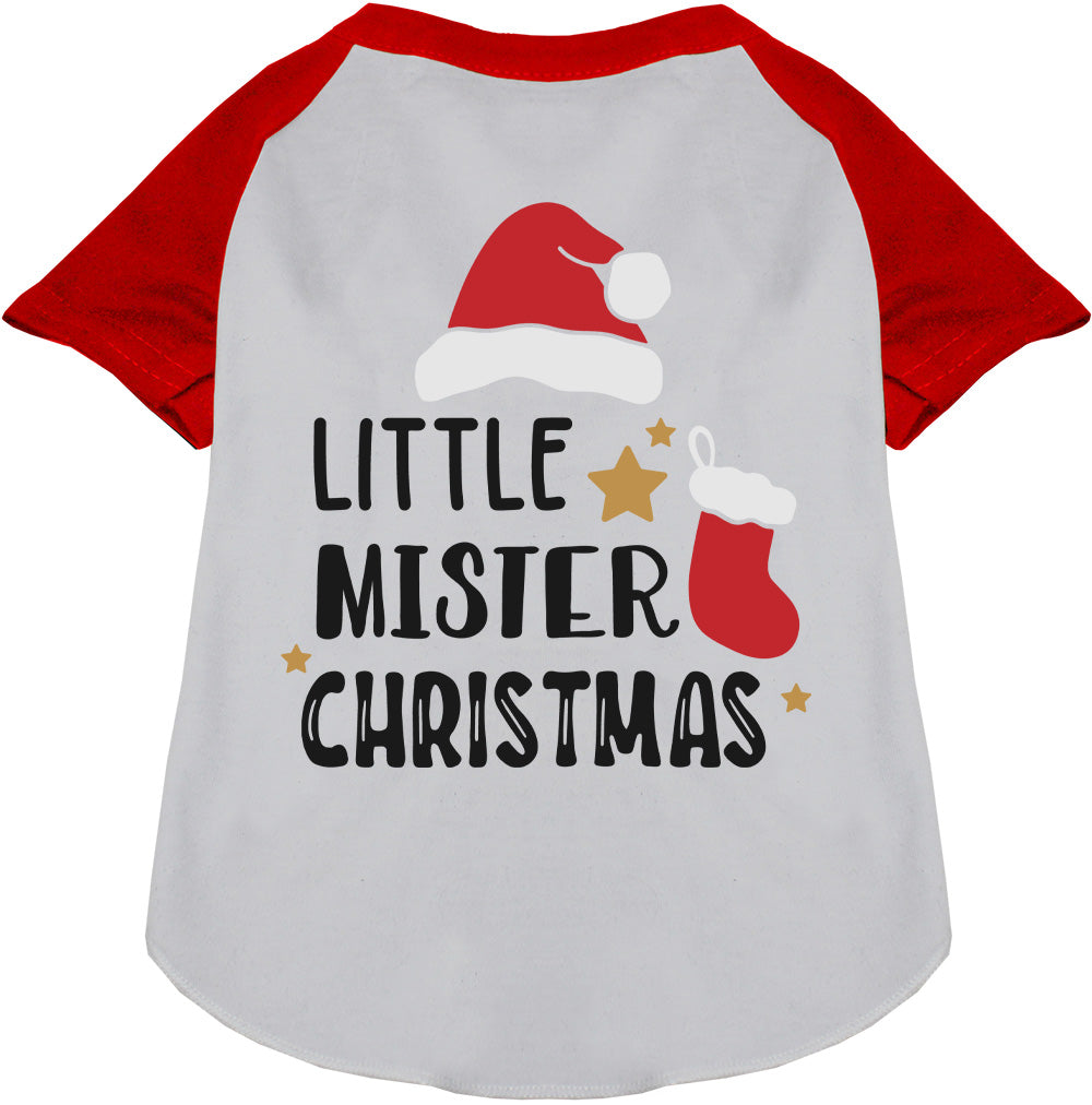 As You Wish Apparel – Little Mister Christmas Pet Raglan Shirt