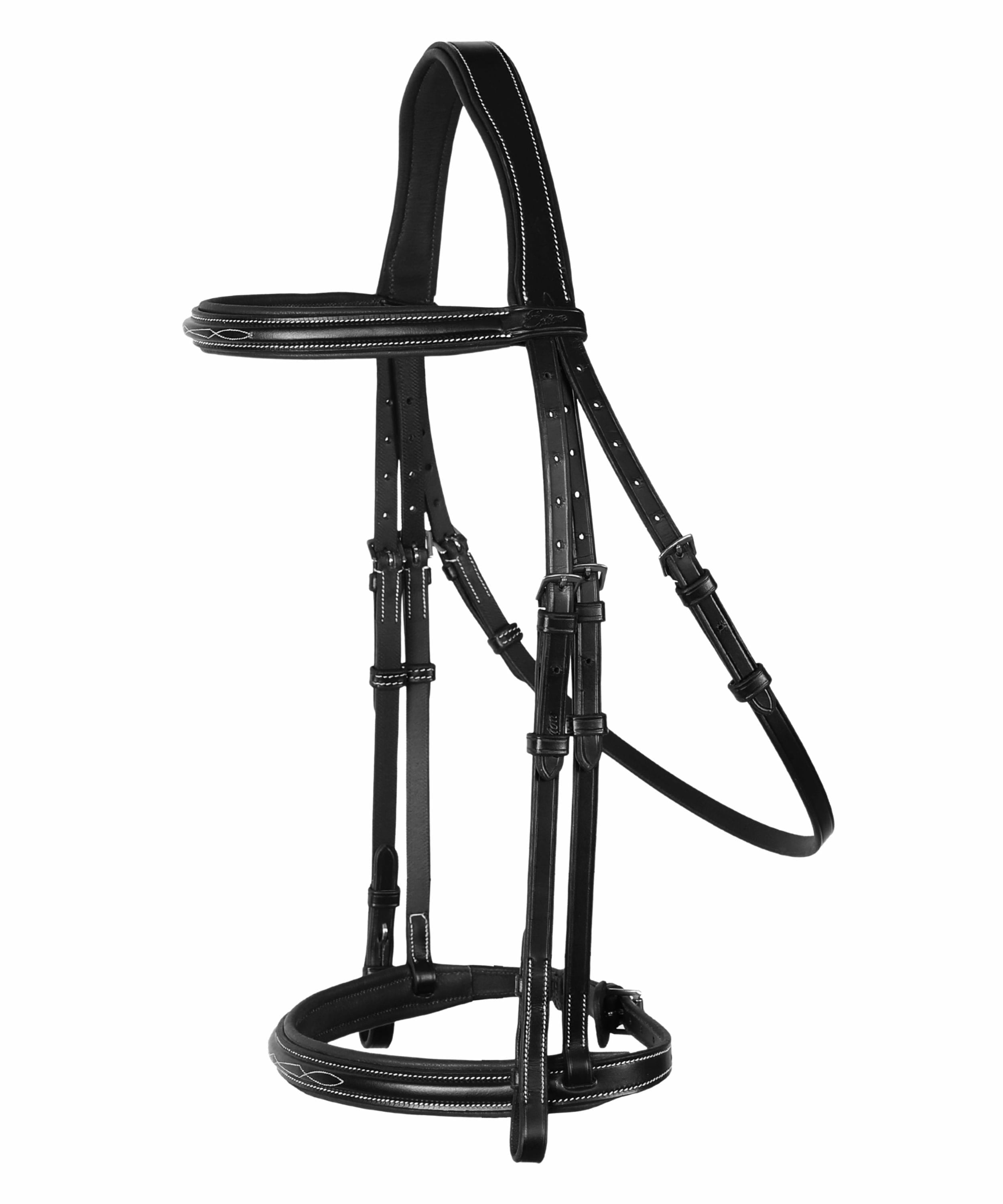 ExionPro Thin Noseband Padded Hunter Bridle with Reins