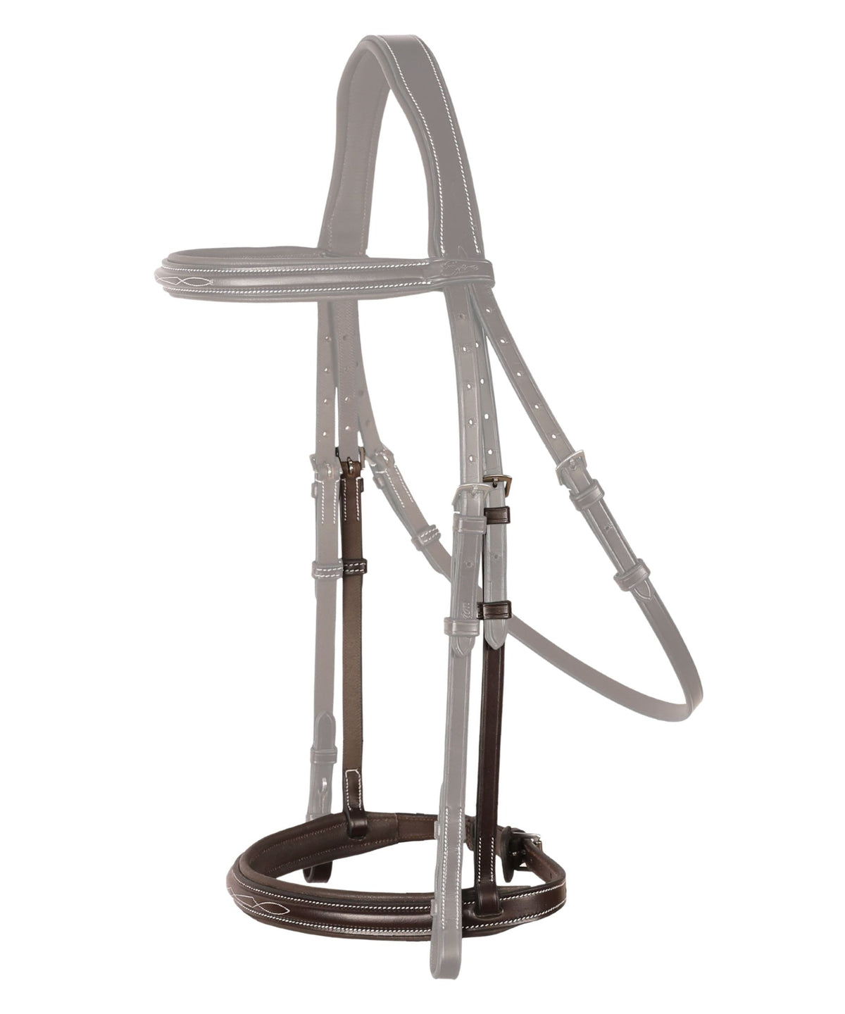 Replacement Noseband of ExionPro Thin Noseband Padded Hunter Bridle | HT Animal Supply