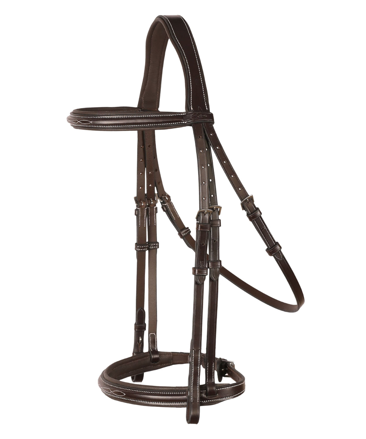 ExionPro Thin Noseband Padded Hunter Bridle with Reins | HT Animal Supply