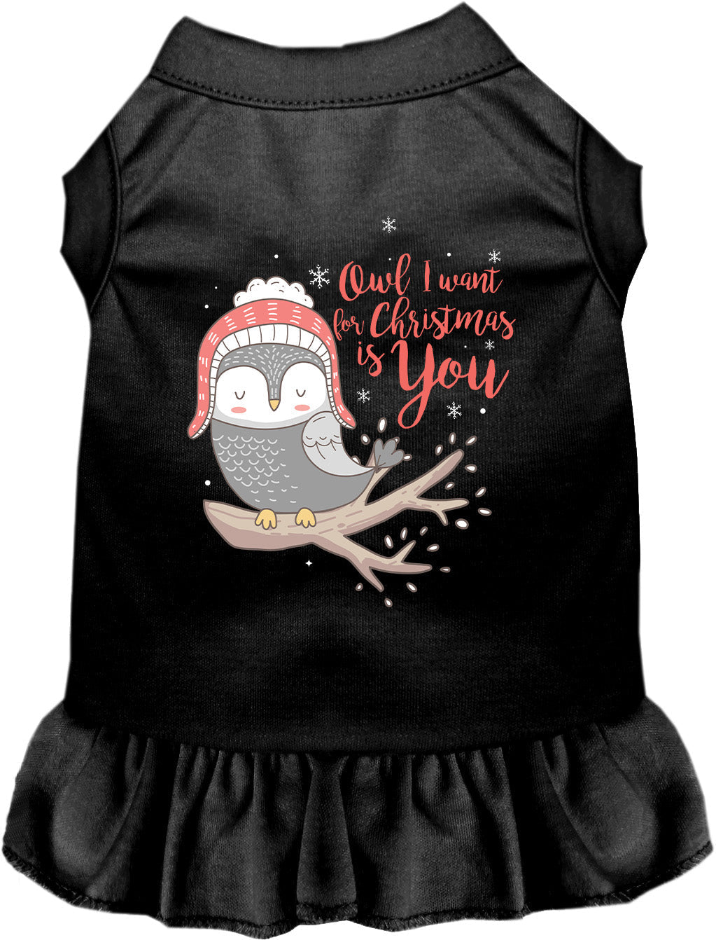 As You Wish Apparel – Owl I Want For Christmas Pet Dress